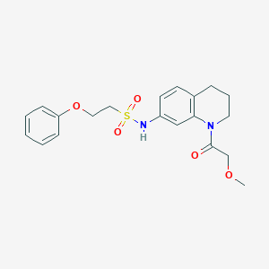 molecular formula C20H24N2O5S B2776761 N-(1-(2-methoxyacetyl)-1,2,3,4-tetrahydroquinolin-7-yl)-2-phenoxyethanesulfonamide CAS No. 1428365-96-1