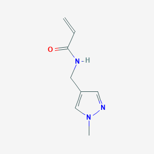 molecular formula C8H11N3O B2776765 N-[(1-methylpyrazol-4-yl)methyl]prop-2-enamide CAS No. 1248142-20-2