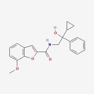 molecular formula C21H21NO4 B2776782 N-(2-CYCLOPROPYL-2-HYDROXY-2-PHENYLETHYL)-7-METHOXY-1-BENZOFURAN-2-CARBOXAMIDE CAS No. 1421476-32-5