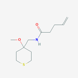 N-[(4-methoxythian-4-yl)methyl]pent-4-enamide