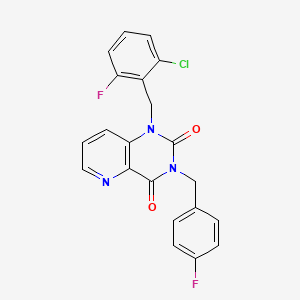 1-(2-chloro-6-fluorobenzyl)-3-(4-fluorobenzyl)pyrido[3,2-d]pyrimidine-2,4(1H,3H)-dione