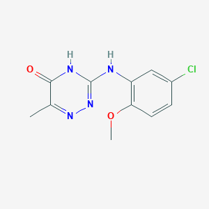 3-((5-chloro-2-methoxyphenyl)amino)-6-methyl-1,2,4-triazin-5(4H)-one