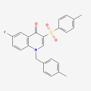 6-fluoro-1-(4-methylbenzyl)-3-tosylquinolin-4(1H)-one