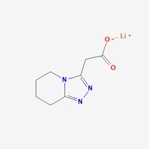 molecular formula C8H10LiN3O2 B2776858 lithium(1+) ion 2-{5H,6H,7H,8H-[1,2,4]triazolo[4,3-a]pyridin-3-yl}acetate CAS No. 2219379-76-5
