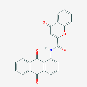 N-(9,10-dioxo-9,10-dihydroanthracen-1-yl)-4-oxo-4H-chromene-2-carboxamide