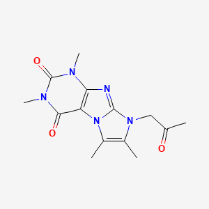 2,4,7,8-Tetramethyl-6-(2-oxopropyl)purino[7,8-a]imidazole-1,3-dione