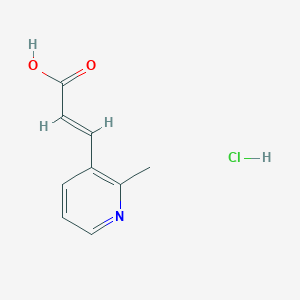 3-(2-Methylpyridin-3-yl)prop-2-enoic acid hydrochloride