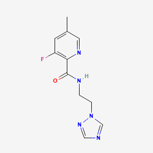 3-fluoro-5-methyl-N-[2-(1H-1,2,4-triazol-1-yl)ethyl]pyridine-2-carboxamide