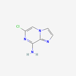 molecular formula C6H5ClN4 B2776889 6-Chloroimidazo[1,2-a]pyrazin-8-amine CAS No. 1780558-43-1