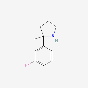 2-(3-Fluorophenyl)-2-methylpyrrolidine