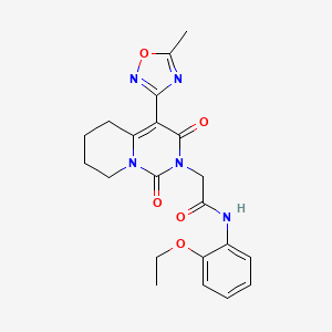 N-(2-ethoxyphenyl)-2-[4-(5-methyl-1,2,4-oxadiazol-3-yl)-1,3-dioxo-5,6,7,8-tetrahydro-1H-pyrido[1,2-c]pyrimidin-2(3H)-yl]acetamide