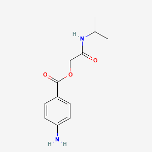 molecular formula C12H16N2O3 B2776924 [(Propan-2-yl)carbamoyl]methyl 4-aminobenzoate CAS No. 1001572-50-4