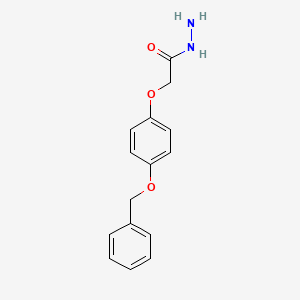 molecular formula C15H16N2O3 B2776926 2-[4-(Benzyloxy)phenoxy]acetohydrazide CAS No. 380336-87-8
