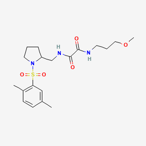 N1-((1-((2,5-dimethylphenyl)sulfonyl)pyrrolidin-2-yl)methyl)-N2-(3-methoxypropyl)oxalamide