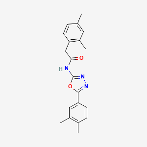 2-(2,4-dimethylphenyl)-N-[5-(3,4-dimethylphenyl)-1,3,4-oxadiazol-2-yl]acetamide