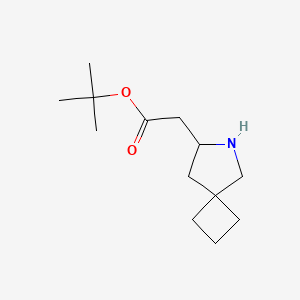 molecular formula C13H23NO2 B2776950 Tert-butyl 2-(6-azaspiro[3.4]octan-7-yl)acetate CAS No. 2248400-88-4