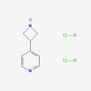molecular formula C8H12Cl2N2 B2776955 4-(Azetidin-3-yl)pyridine dihydrochloride CAS No. 1236791-32-4; 790646-47-8