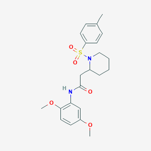 N-(2,5-dimethoxyphenyl)-2-(1-tosylpiperidin-2-yl)acetamide