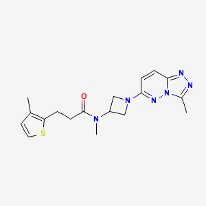 N-methyl-N-(1-(3-methyl-[1,2,4]triazolo[4,3-b]pyridazin-6-yl)azetidin-3-yl)-3-(3-methylthiophen-2-yl)propanamide