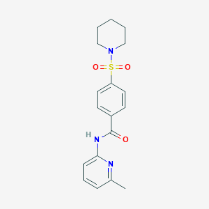 N-(6-methylpyridin-2-yl)-4-piperidin-1-ylsulfonylbenzamide