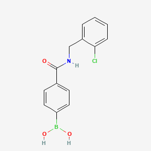 B-[4-[[[(2-chlorophenyl)methyl]amino]carbonyl]phenyl]Boronic acid