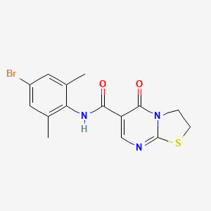 N-(4-bromo-2,6-dimethylphenyl)-5-oxo-3,5-dihydro-2H-thiazolo[3,2-a]pyrimidine-6-carboxamide