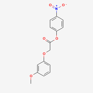 molecular formula C15H13NO6 B2777059 4-Nitrophenyl 2-(3-methoxyphenoxy)acetate CAS No. 391221-85-5