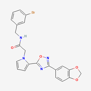 2-{2-[3-(1,3-benzodioxol-5-yl)-1,2,4-oxadiazol-5-yl]-1H-pyrrol-1-yl}-N-(3-bromobenzyl)acetamide