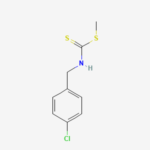 molecular formula C9H10ClNS2 B2777069 methyl N-[(4-chlorophenyl)methyl]carbamodithioate CAS No. 19457-09-1