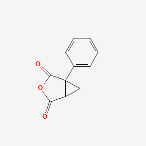 molecular formula C11H8O3 B2777086 1-Phenyl-3-oxabicyclo[3.1.0]hexane-2,4-dione CAS No. 710-97-4