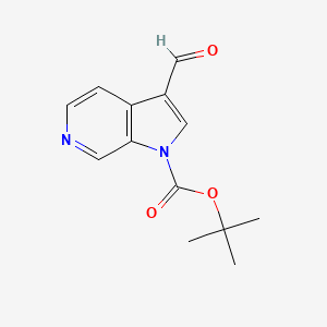 molecular formula C13H14N2O3 B2777108 tert-butyl 3-formyl-1H-pyrrolo[2,3-c]pyridine-1-carboxylate CAS No. 1428972-98-8
