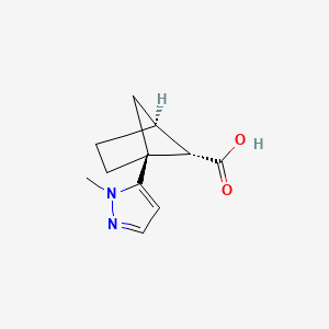 (1S,4S,5S)-1-(2-Methylpyrazol-3-yl)bicyclo[2.1.1]hexane-5-carboxylic acid