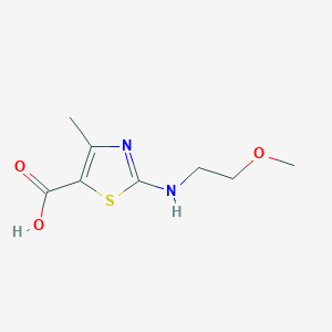 2-[(2-Methoxyethyl)amino]-4-methyl-1,3-thiazole-5-carboxylic acid