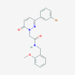2-(3-(3-bromophenyl)-6-oxopyridazin-1(6H)-yl)-N-(2-methoxybenzyl)acetamide