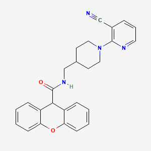 molecular formula C26H24N4O2 B2777137 N-{[1-(3-cyanopyridin-2-yl)piperidin-4-yl]methyl}-9H-xanthene-9-carboxamide CAS No. 1797057-85-2