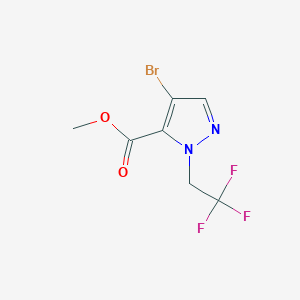 methyl 4-bromo-1-(2,2,2-trifluoroethyl)-1H-pyrazole-5-carboxylate