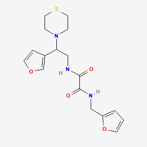 N1-(furan-2-ylmethyl)-N2-(2-(furan-3-yl)-2-thiomorpholinoethyl)oxalamide