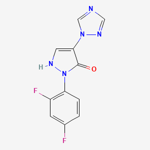 1-(2,4-difluorophenyl)-4-(1H-1,2,4-triazol-1-yl)-1H-pyrazol-5-ol