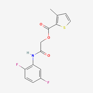 2-((2,5-Difluorophenyl)amino)-2-oxoethyl 3-methylthiophene-2-carboxylate