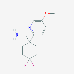 [4,4-Difluoro-1-(5-methoxypyridin-2-yl)cyclohexyl]methanamine