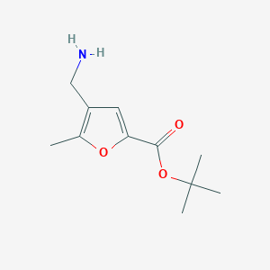 molecular formula C11H17NO3 B2777161 Tert-butyl 4-(aminomethyl)-5-methylfuran-2-carboxylate CAS No. 2248385-24-0
