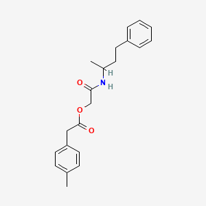 2-Oxo-2-[(4-phenylbutan-2-yl)amino]ethyl (4-methylphenyl)acetate