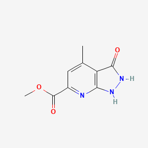 methyl 4-methyl-3-oxo-2,3-dihydro-1H-pyrazolo[3,4-b]pyridine-6-carboxylate