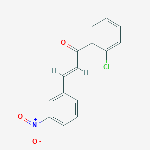 molecular formula C15H10ClNO3 B2777278 (2E)-1-(2-Chlorophenyl)-3-(3-nitrophenyl)prop-2-en-1-one CAS No. 263240-81-9