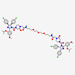 molecular formula C74H84Cl4N10O13 B2777283 PROTAC MDM2 Degrader-1 