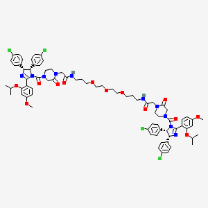 molecular formula C74H84Cl4N10O13 B2777283 PROTAC MDM2 Degrader-1 CAS No. 2249944-98-5
