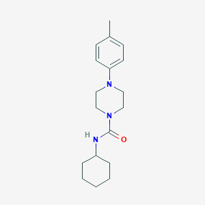 molecular formula C18H27N3O B277733 N-cyclohexyl-4-(4-methylphenyl)-1-piperazinecarboxamide 