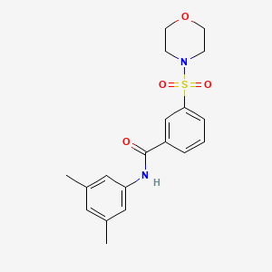 molecular formula C19H22N2O4S B2777337 N-(3,5-dimethylphenyl)-3-(morpholinosulfonyl)benzamide CAS No. 852684-59-4