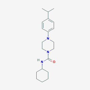molecular formula C20H31N3O B277736 N-cyclohexyl-4-(4-isopropylphenyl)-1-piperazinecarboxamide 