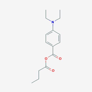 molecular formula C15H21NO3 B2777392 Butanoyl 4-(diethylamino)benzoate CAS No. 106263-54-1